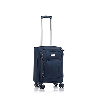 CHAMPS Travelers 3-Piece Softside Spinner Luggage Set in Navy. View a larger version of this product image.