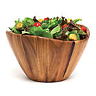 Alternate image 1 for Lipper International Acacia Wood 3-Piece Wave Bowl and Salad Hand Set
