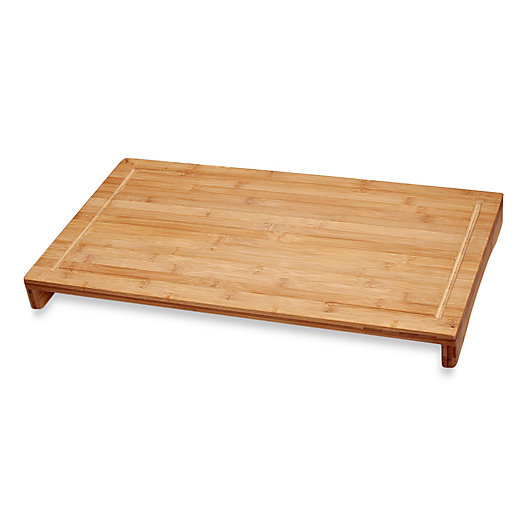 Alternate image 1 for Over The Sink/Stove Large Bamboo Cutting Board