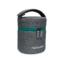 nanobebe 3-Bottle Bottle Cooler in Grey/Teal