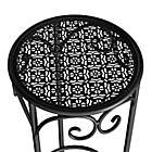 Alternate image 4 for Pure Garden Nesting Round Plant Stands in Black (Set of 3)