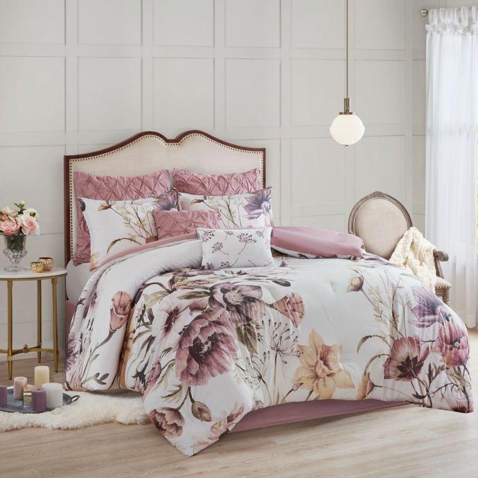 Madison Park Cassandra Comforter Set Bed Bath And Beyond 6457