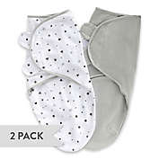 Ely&#39;s &amp; Co.&reg; Size 0-3M 2-Pack Stars Adjustable Swaddle Blankets