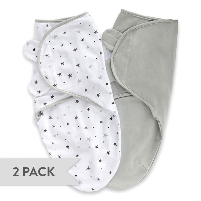 Ely's & Co.® Size 03M 2Pack Stars Adjustable Swaddle Blankets