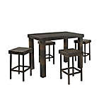 Alternate image 1 for Crosley Palm Harbor 5-Piece Outdoor Wicker High Dining Set in Brown