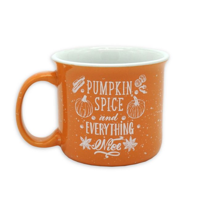 Pumpkin Spice Camp Mug in Orange | Bed Bath and Beyond Canada