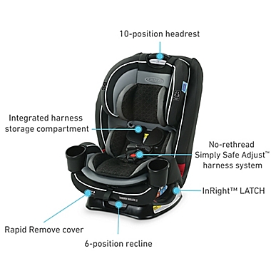 Graco&reg; TrioGrow&trade; SnugLock&reg; LX 3-in-1 Car Seat in Sonic. View a larger version of this product image.