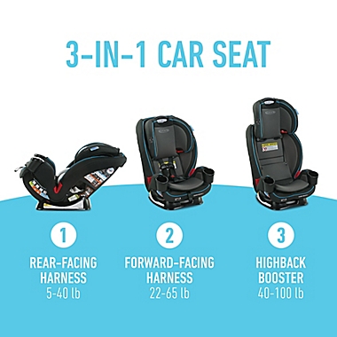 Graco&reg; TrioGrow&trade; SnugLock&reg; LX 3-in-1 Car Seat in Thatcher. View a larger version of this product image.