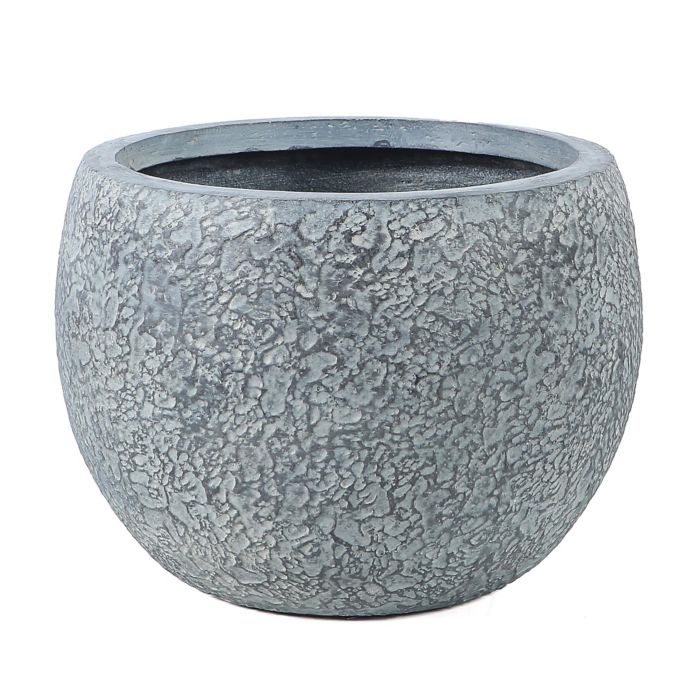 Indoor/Outdoor Textured Planter in Grey Bed Bath & Beyond
