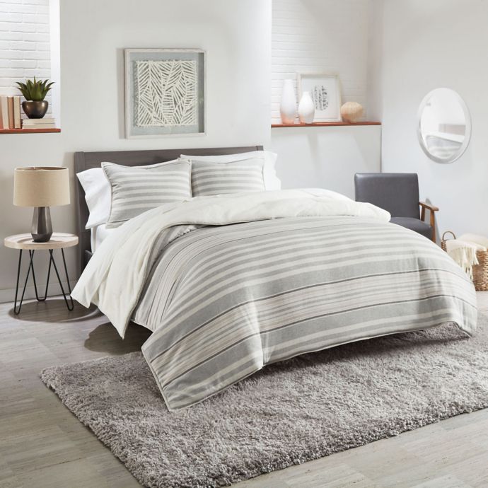 UGG® Eclipse Stripe Reversible Comforter Set | Bed Bath and Beyond Canada