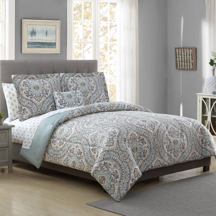 Crawford Reversible Comforter Set Bed Bath Beyond
