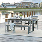 Alternate image 0 for Forest Gate Olive 4-Piece Outdoor Acacia Extendable Table Dining Set in Grey Wash