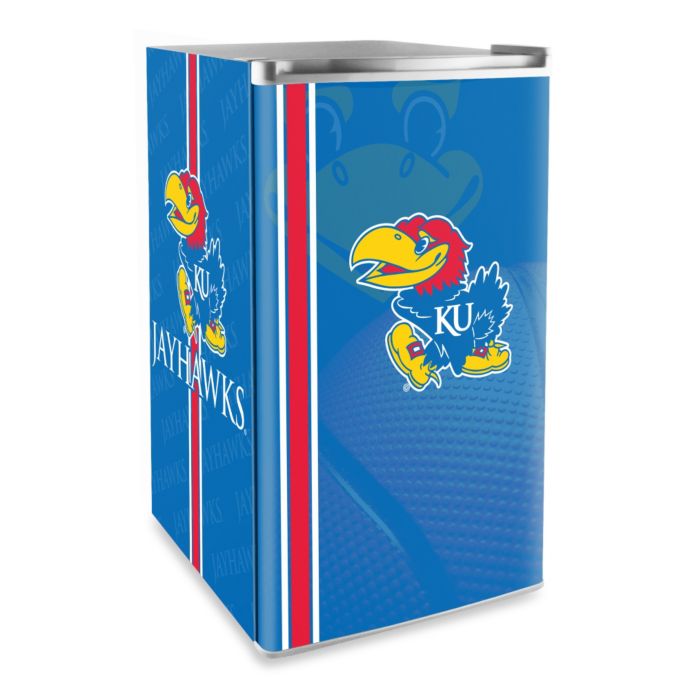 University of Kansas Licensed Counter Height Refrigerator Bed Bath