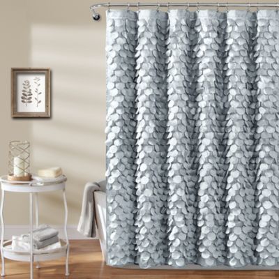Gigi 72-Inch x 72-Inch Shower Curtain in Silver