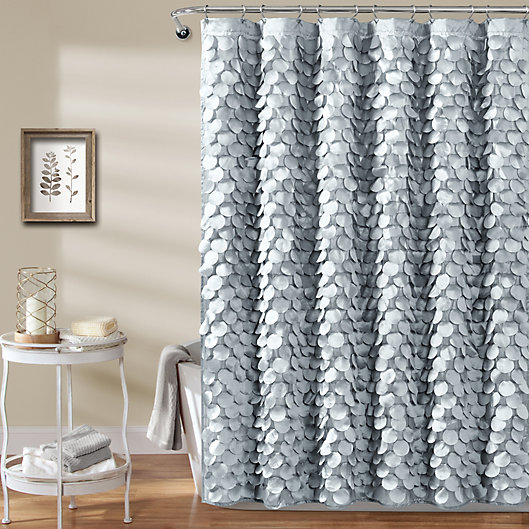 Alternate image 1 for Gigi 72-Inch x 72-Inch Shower Curtain in Silver