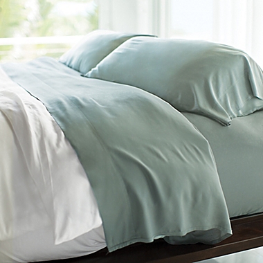 Cariloha&reg; Classic Viscose Made From Bamboo Full Sheet Set in Aqua. View a larger version of this product image.