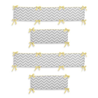 grey crib bumper