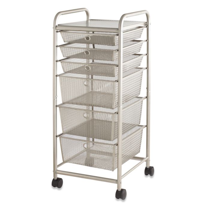 6 Drawer Rolling Metal Cart Bed Bath And Beyond Canada