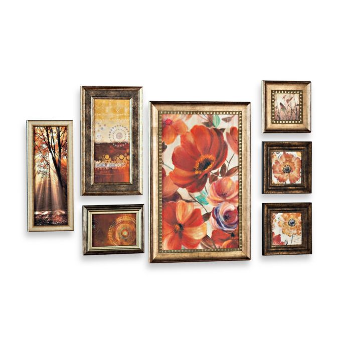 Seven-Piece Floral Wall Art | Bed Bath & Beyond