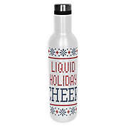 &quot;Liquid Cheer&quot; 26 oz. Insulated Water Bottle in White