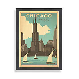 Americanflat Chicago Windy City Framed Wall Art