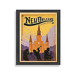 Americanflat New Orleans 26.5-Inch x 20.5-Inch Framed Wall Art