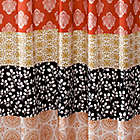 Alternate image 3 for Lush Decor Bohemian Stripe 84-Inch Rod Pocket Window Curtain Panels in Turquoise (Set of 2)