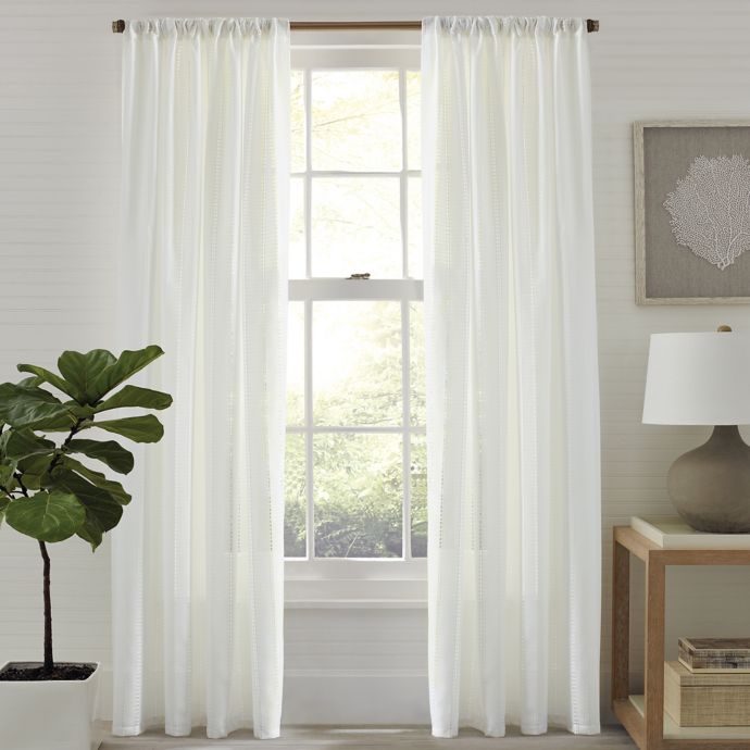 Tommy Bahama Island Eyelet 84 Inch Rod Pocket Back Tab Window