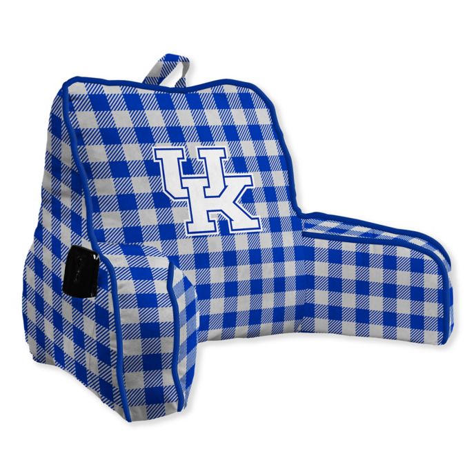 University Of Kentucky Buffalo Check Backrest Pillow Bed Bath