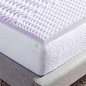 Dream Collection&trade; 2-Inch 5-Zone Lavender Foam King Mattress Topper in Purple