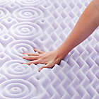 Alternate image 1 for Dream Collection&trade; 2-Inch 5-Zone Lavender Foam King Mattress Topper in Purple