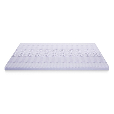Dream Collection&trade; 2-Inch 5-Zone Lavender Foam King Mattress Topper in Purple. View a larger version of this product image.