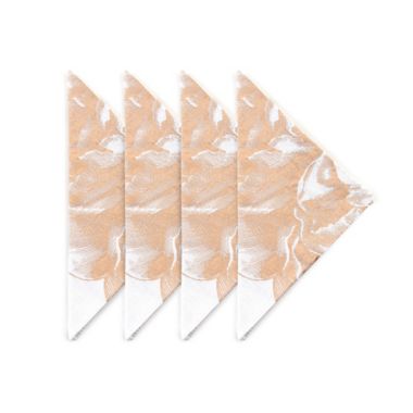 Caskata Peony Napkins in Gold (Set of 4). View a larger version of this product image.