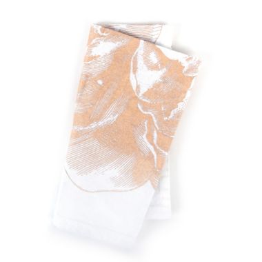 Caskata Peony Napkins in Gold (Set of 4). View a larger version of this product image.