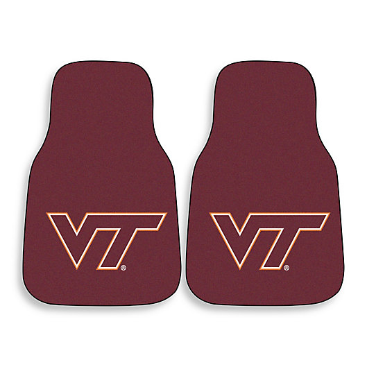 Alternate image 1 for Virginia Tech Car Mat (Set of 2)