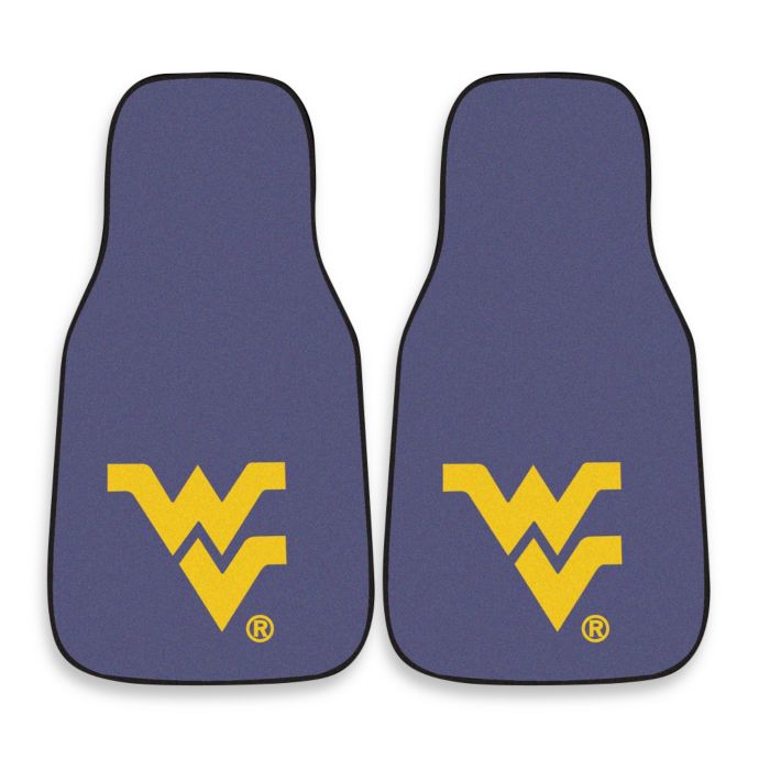 West Virginia University Nylon Car Mat Set Of 2 Bed Bath Beyond