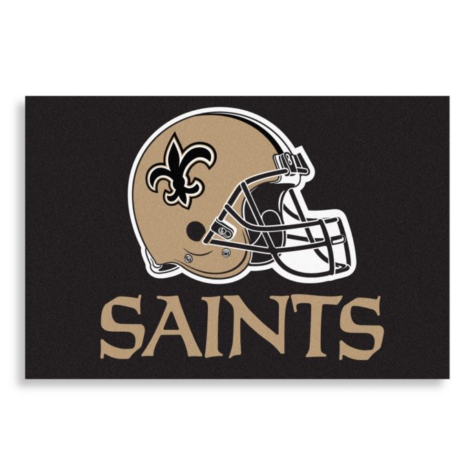 Nfl New Orleans Saints Helmet 20 Inch X 30 Inch Floor Mat Bed Bath Beyond