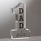Alternate image 0 for #1 Dad Personalized Colored Keepsake Award
