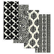 Elrene Everyday Casual Assorted Kitchen Towel in Black (Set of 4)