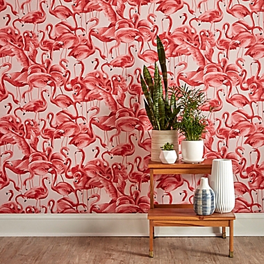 Tempaper® Flamingo Peel and Stick Wallpaper | Bed Bath & Beyond
