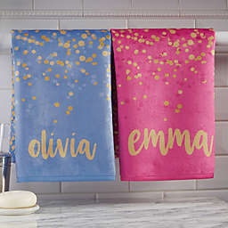 Sparkling Name Personalized Hand Towel