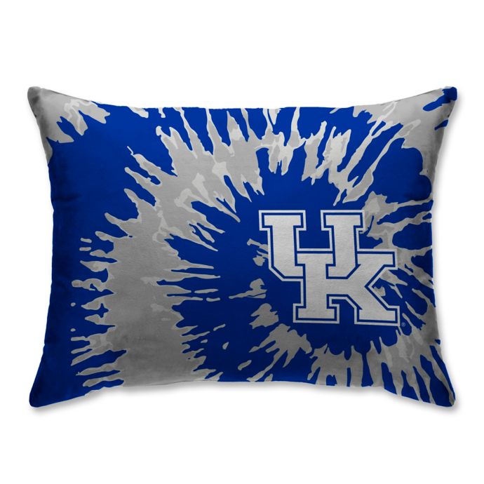 University Of Kentucky Microfiber Tie Dye Bed Pillow In Blue Bed