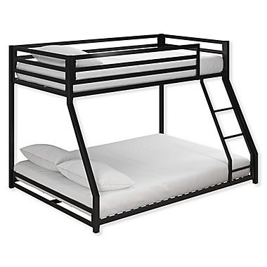 Mason Twin Over Full Metal Bunk Bed in Black. View a larger version of this product image.