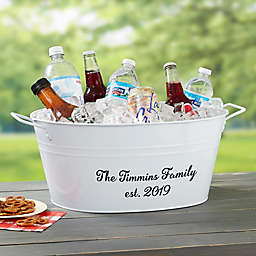 Family Name Personalized Beverage Tub