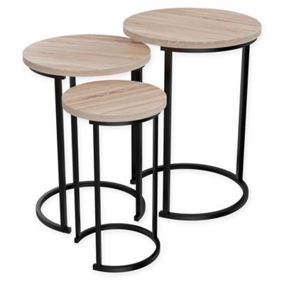 tables lavish nesting round wooden