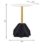 Alternate image 1 for Tov Furniture&trade; Origami End Table in Black/Gold