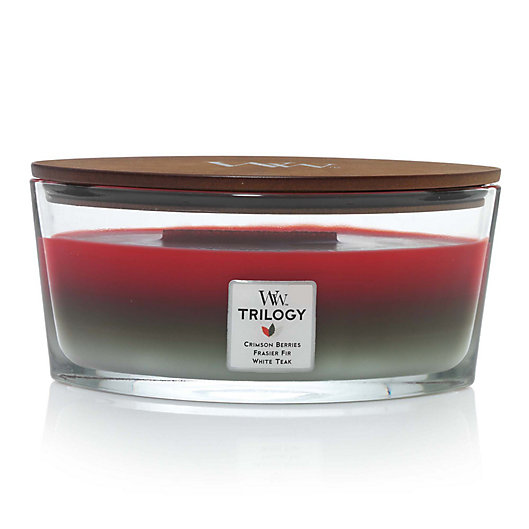 Alternate image 1 for WoodWick® Trilogy Winter Garland Large Oval Jar Candle