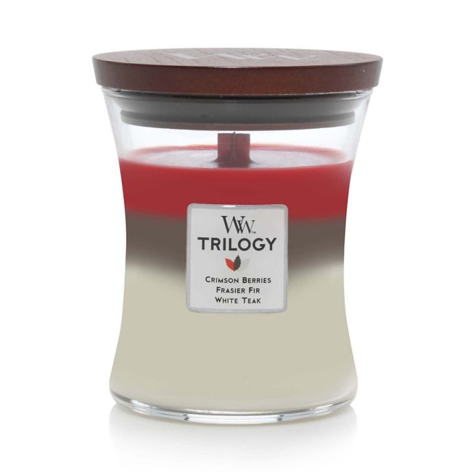 Woodwick® Trilogy Winter Garland Medium Hourglass Jar Candle Bed Bath And Beyond Canada 0065