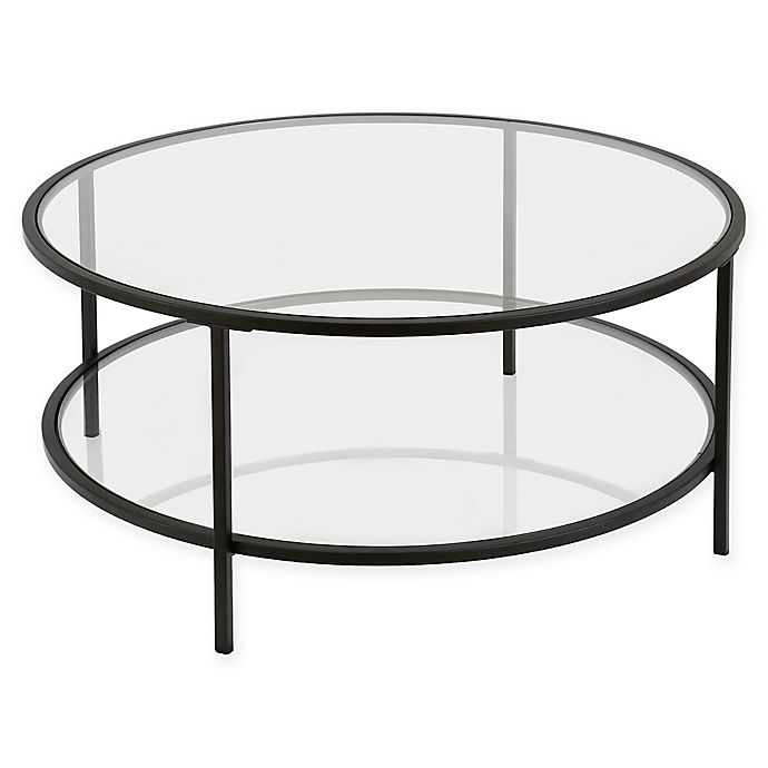 Hudson C Orwell Coffee Table In, Black Steel Coffee Table Round
