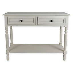 Decor Therapy® Shutter 2-Drawer Console Table in Cream